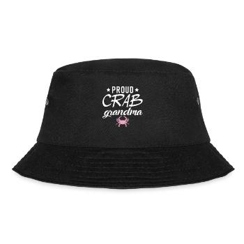 Krabbenliebhaber Geschenke - Bucket Hat - Schwarz - Vorne - Lela (165cm)
