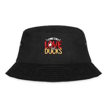 Ducks - All I Need Is Love And Ducks - Bucket Hat - black - Front - Lela (165cm)