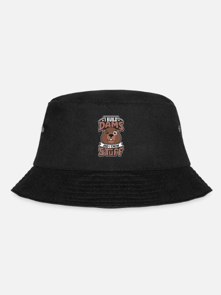 Biber Fan Biber Liebhaber Lustiges Biber Geschenk - Bucket Hat - Schwarz