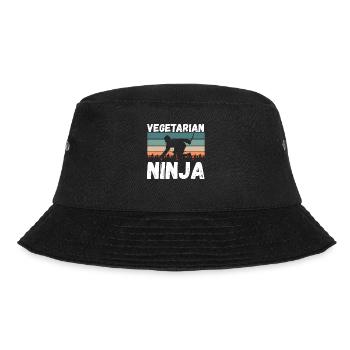 Ninja Végétarien Vintage - Bob - noir - Devant - Lela (165cm)