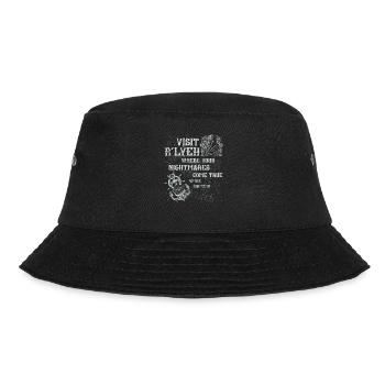 Cthulhu Visit R'lyeh Coordinates, Cosmic Horror - Bucket Hat - Schwarz - Vorne - Lela (165cm)