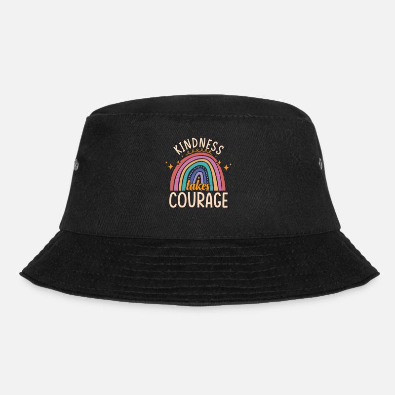 Kindness Takes Courage | Bully Prevention - Bucket Hat - black