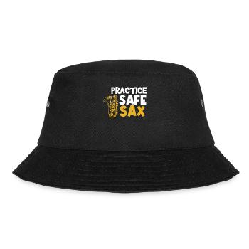 Saxophonist, Saxophone, Sound, Smooth Jazz - Bucket Hat - black - Front - Lela (165cm)