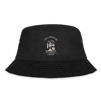 I have a chemistry joke that never causes a reaction - Bucket Hat - black - Front - Lela (165cm)