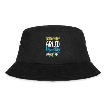 World Down Syndrome Day Awareness Autism Ribbon - Bucket Hat - black - Front - Lela (165cm)
