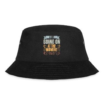 Vintage A Lot Going On At The Moment Introvert - Bucket Hat - black - Front - Lela (165cm)