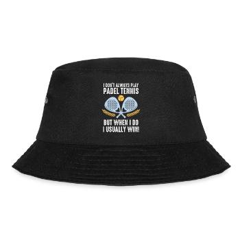 Padel I Dont Always Play Padel Tennis - Bucket Hat - black - Front - Lela (165cm)