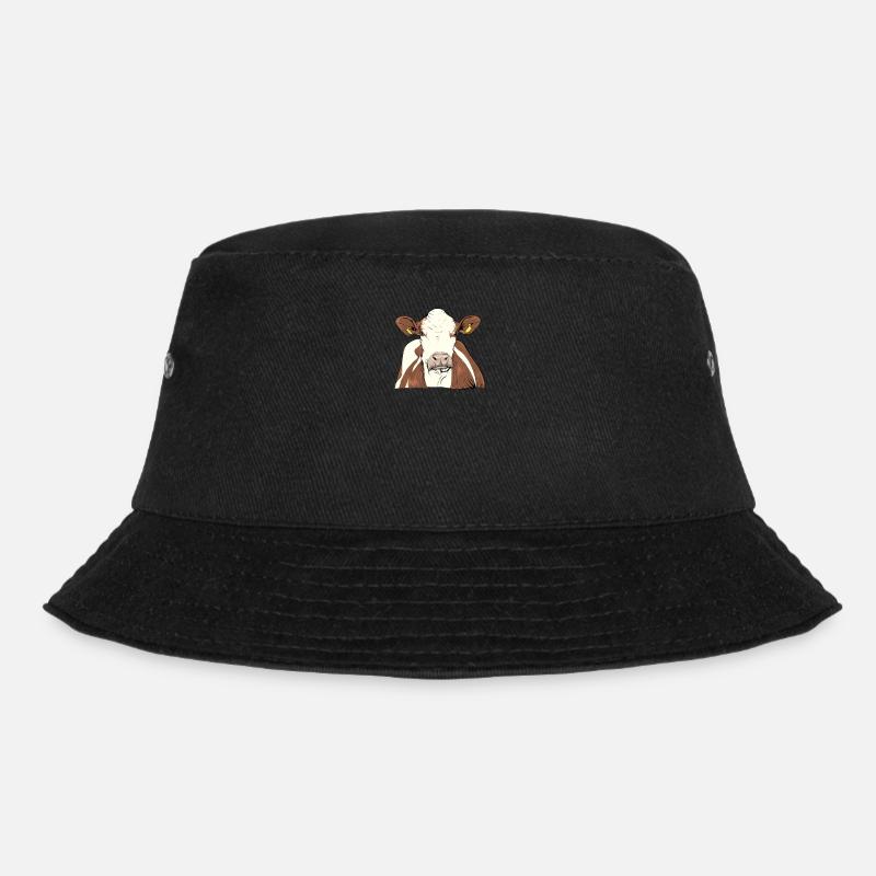 Fleckvieh I - Bucket Hat - Schwarz