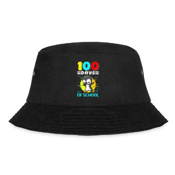 100 School Days Kids School Student Gift - Bucket Hat - black - Front - Lela (165cm)