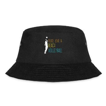 Volleyballspielerin Beach Volleyball - Bucket Hat - Schwarz - Vorne - Lela (165cm)