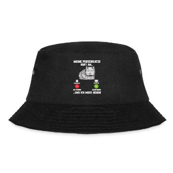 Persakatze Katze - Bucket Hat - Schwarz - Vorne - Lela (165cm)