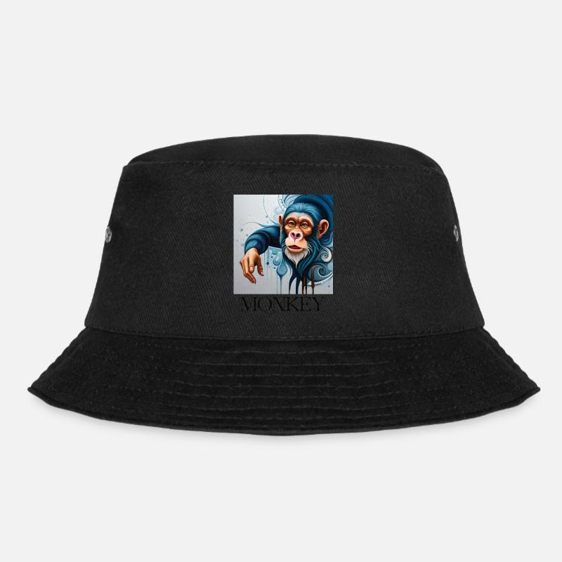 MONKEY - Bucket Hat - Schwarz