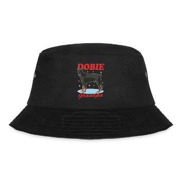 Doberman Dobie Grandpa Dog Owner Gift - Bucket Hat - black - Front - Lela (165cm)