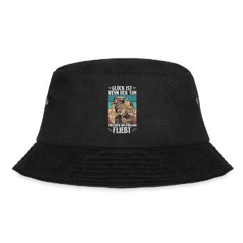 Glück Wenn Der Ton Zwischen Fingern Fließt Töpfer - Bucket Hat - Schwarz - Vorne - Lela (165cm)