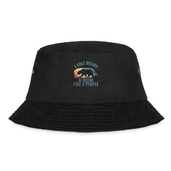 I Like Bears and Maybe 3 People Forest Animal - Bucket Hat - black - Front - Lela (165cm)