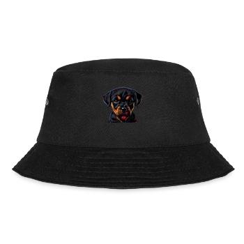 Rottweiler Hund Hunde Welpe Hundehalter Rottweiler - Bucket Hat - Schwarz - Vorne - Lela (165cm)