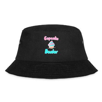Cupcake-Händler - Bucket Hat - Schwarz - Vorne - Lela (165cm)