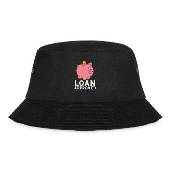 Loan Heartbeat - Loan Officer Mortgage Broker - Bucket Hat - black - Front - Lela (165cm)