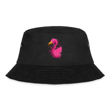 Colorful Flamingo - Bucket Hat - Schwarz - Vorne - Lela (165cm)