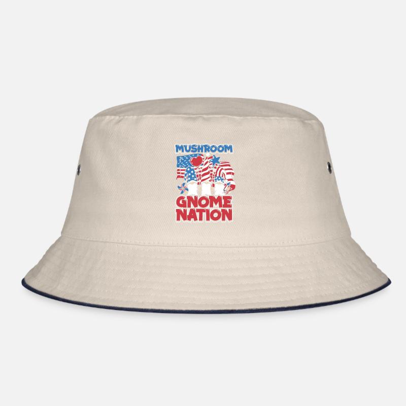 Champignons cueilleurs de champignons Drapeau américain Champignon nain Bob