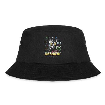Autism Awareness Acceptance - Giraffe Its Ok To - Bucket Hat - black - Front - Lela (165cm)