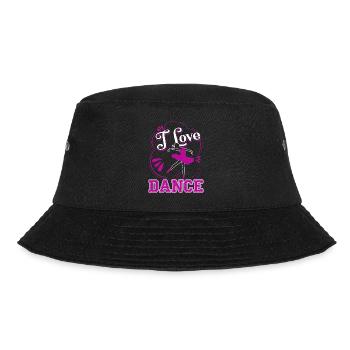 Ballet Dancer Ballet Dancer I Love Dance - Bucket Hat - black - Front - Lela (165cm)