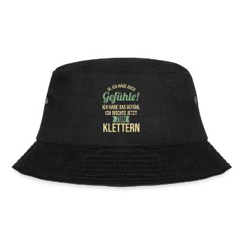 Bergsteigen Bouldern Klettern Kletterer - Bucket Hat - Schwarz - Vorne - Lela (165cm)