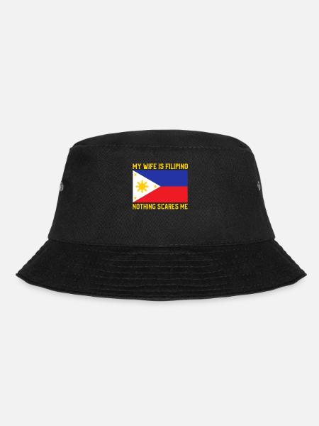 Meine Frau Ist Die Philippinische Philippinen - Bucket Hat - Schwarz