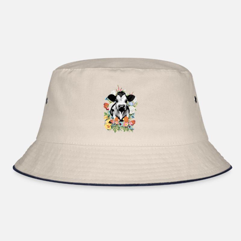 Kuh Blumen Bucket Hat