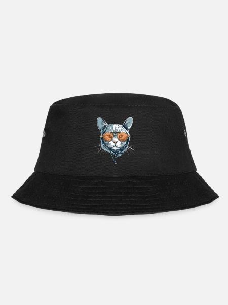 Le chat aux lunettes - Bob - noir