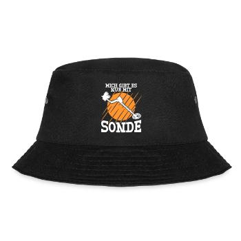 Sondeln Spruch Metalldetektor Sondler - Bucket Hat - Schwarz - Vorne - Lela (165cm)