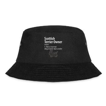 Scottish Terrier Scottie Dog - Bucket Hat - black - Front - Lela (165cm)