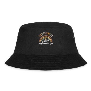 Literacy Squad Reading Teacher Interventionist - Bucket Hat - black - Front - Lela (165cm)