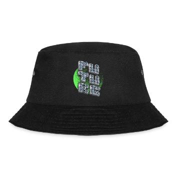 3D Zukunft-Vision, sci fi, futuristisches Metall - Bucket Hat - Schwarz - Vorne - Lela (165cm)