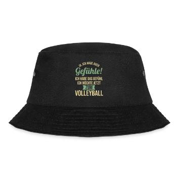 Volleyballer Volleyballspieler Volleyball - Bucket Hat - Schwarz - Vorne - Lela (165cm)
