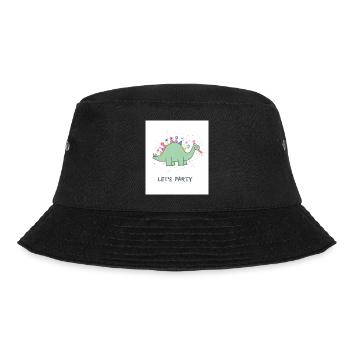 Lets Party - Bucket Hat - Schwarz - Vorne - Lela (165cm)