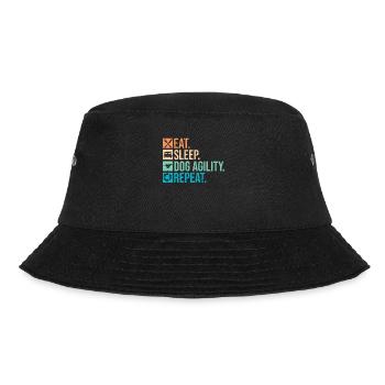 Hund Agility Design Für Hundebesitzer Trainer - Bucket Hat - Schwarz - Vorne - Lela (165cm)