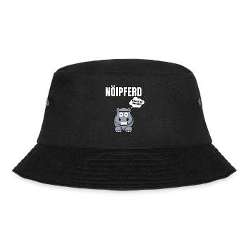 Gelangweiltes Nilpferd / Nölpferd / Keinen Bock - Bucket Hat - Schwarz - Vorne - Lela (165cm)