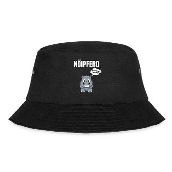 Gelangweiltes Nilpferd / Nölpferd / Keinen Bock - Bucket Hat - Schwarz - Vorne - Lela (165cm)