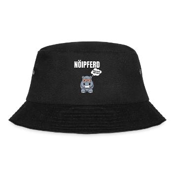 Gelangweiltes Nilpferd / Nölpferd / Keinen Bock - Bucket Hat - Schwarz - Vorne - Lela (165cm)