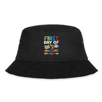 1. Tag des Kindergartens Zurück zur Schule Erste - Bucket Hat - Schwarz - Vorne - Lela (165cm)