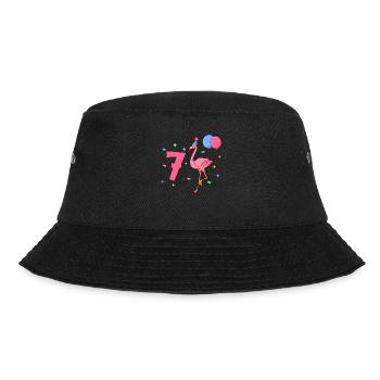 With Flamingo - Girl Birthday 7 Years - Bucket Hat - black - Front - Lela (165cm)