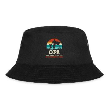 Team Super Opa und Enkeltochter Vatertag - Bucket Hat - Schwarz - Vorne - Lela (165cm)