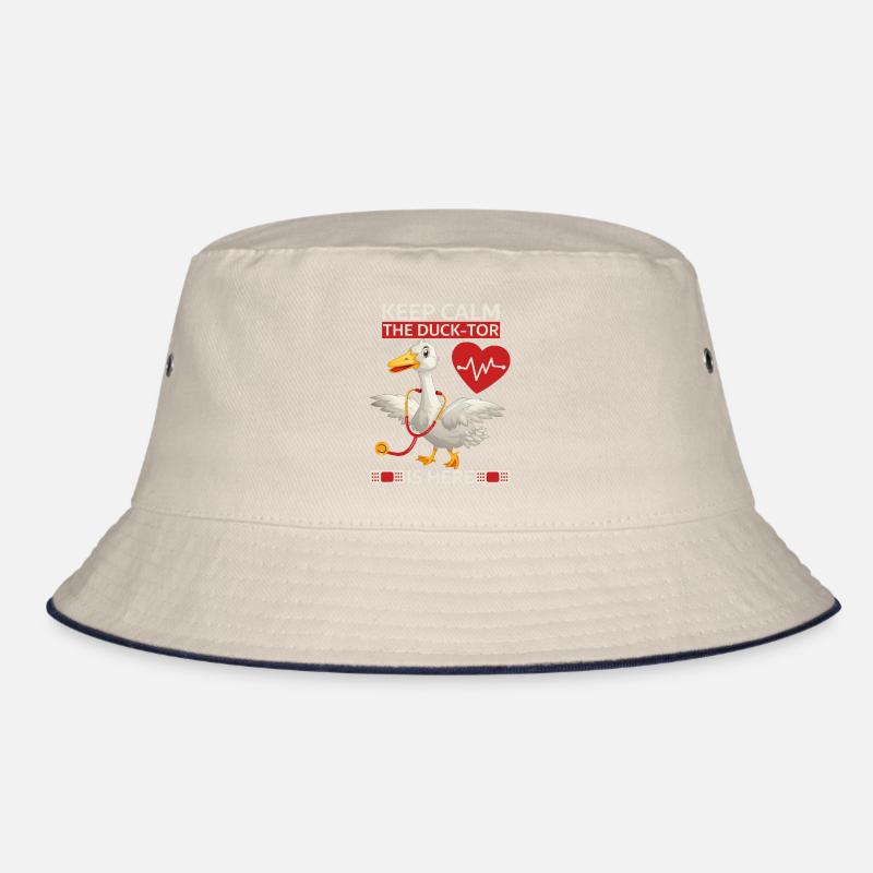Doktor Arzt Witz, Comic Ente, lustiger Spruch, Pun Bucket Hat
