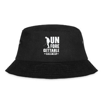 Golfspieler Golfplatz Golfer - Bucket Hat - Schwarz - Vorne - Lela (165cm)