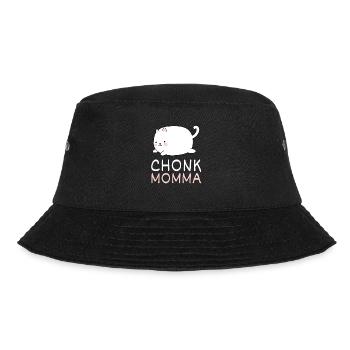 Chonk Cat Obesity - Bucket Hat - black - Front - Lela (165cm)