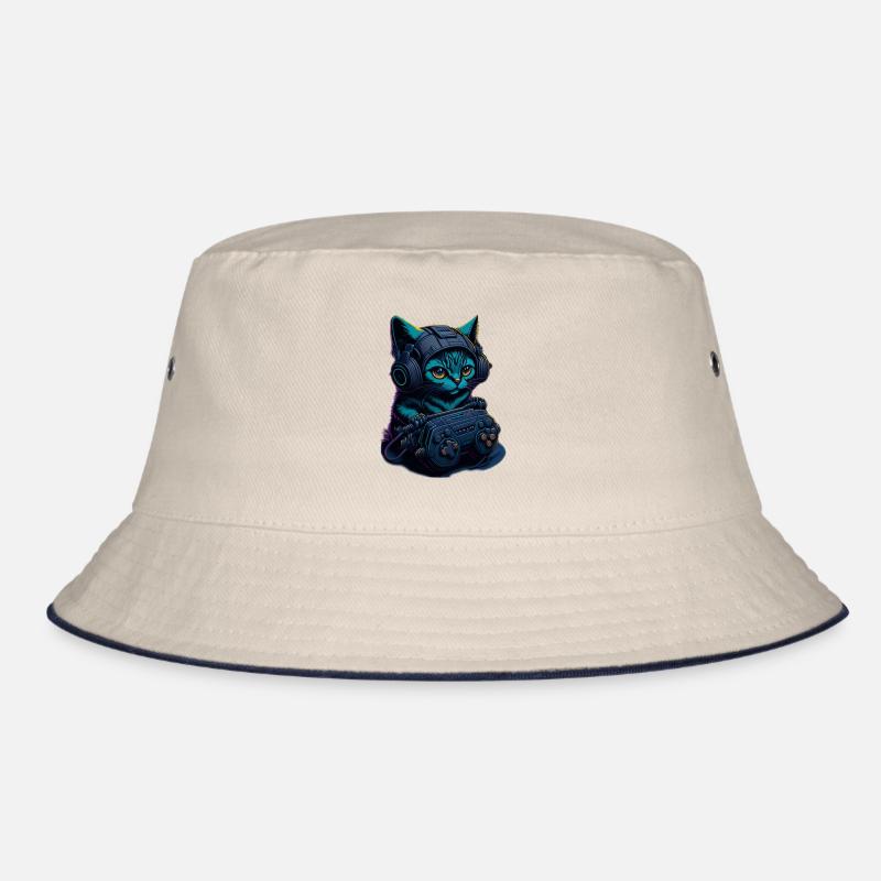 Gaming Cat Bucket Hat