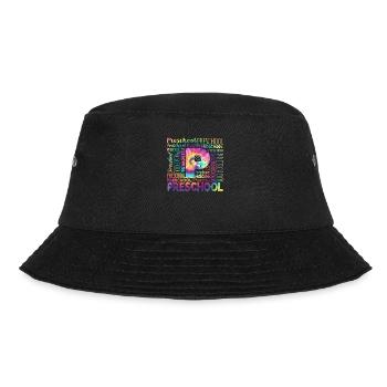 Krawatte Färben Vorschule Typografie Team Vor-K - Bucket Hat - Schwarz - Vorne - Lela (165cm)