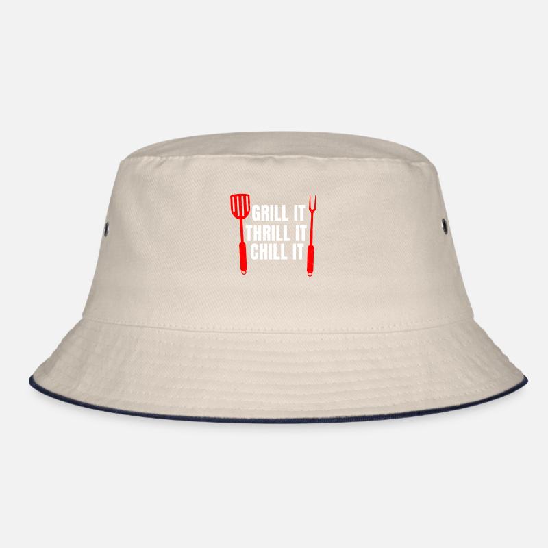 Lustigee BBQ Geschenkidee Bucket Hat