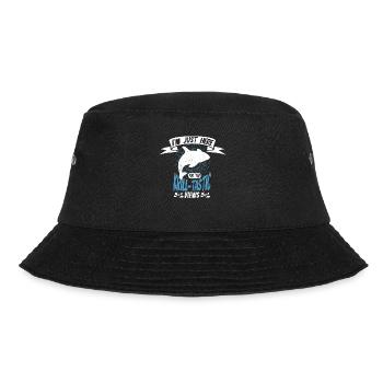 Whale watching design for whales - Bucket Hat - black - Front - Lela (165cm)